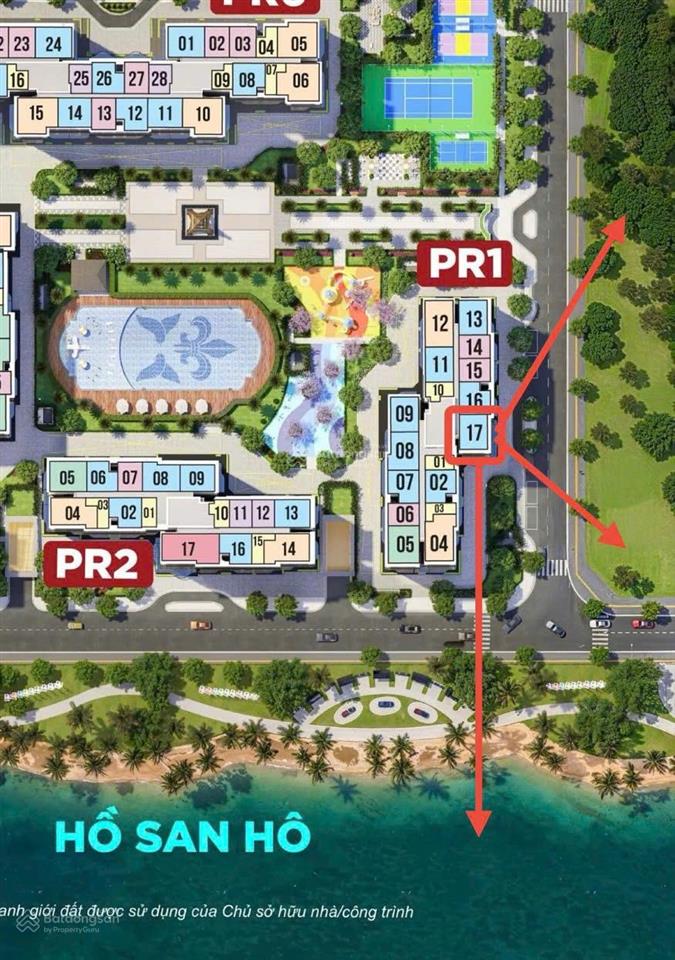 Căn góc 2pn siêu rẻ tòa pr1 hướng đông nam chỉ 4,3 tỷ 64m2 thông thủy view sông san hô cực chill