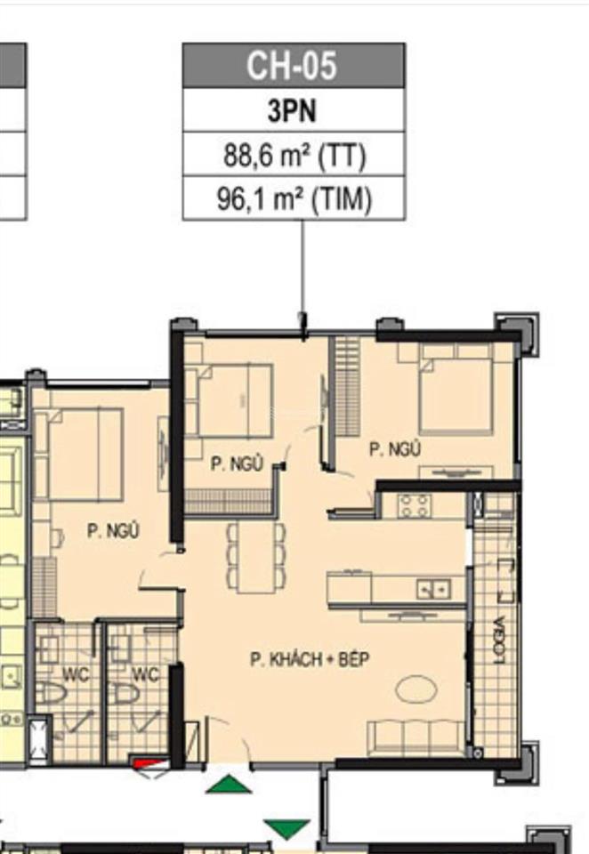 Căn hoa hậu 3n tầng trung đẹp cực hot giá chỉ 6,35 tỷ tại paris ~90m2 thông thủy hướng siêu mát