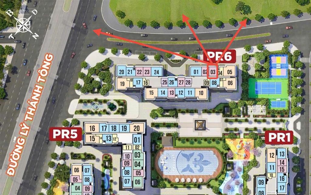 Chưa từng có căn 1pn+1 tầng trung 55m2 thông thủy phân khu the paris chỉ 3,05 tỷ ban công full kính