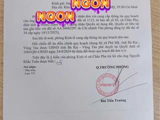 Bán đất tại xã tóc tiên, 3 tỷ vnd, 671 m2, view đẹp và pháp lý đầy đủ