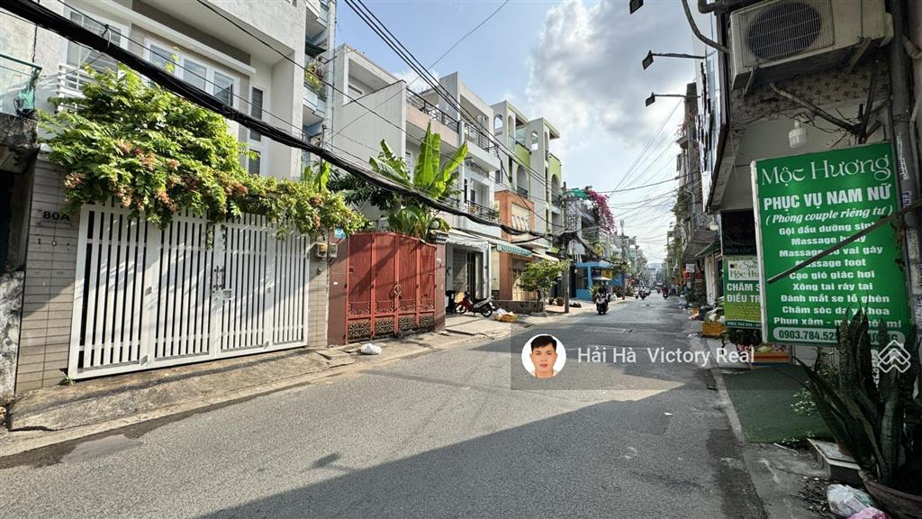Bán nhà mặt tiền đường võ thành trang  tân bình. gần ngã tư bảy hiền  dt 8 x 33m nở hậu 10.5m