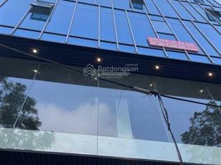 Cho thuê tòa nhà 9 tầng dt 500m2, có 2 hầm, 2 thang máy mặt phố hồng tiến, long biên