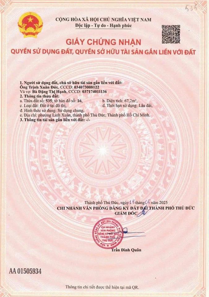Quá rẻ chỉ 3,99 tỷ/lô đất 4x17m  hxh ql1k  gần phạm văn đồng  chủ bán gấp