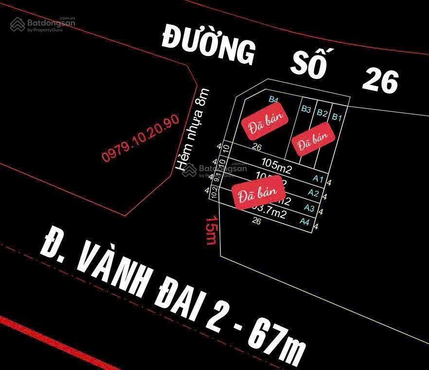 Ac đang mong chờ vành đai 2  quá ngon (4m x 28m) 114m2  ngay đường vành đai 2  linh đông