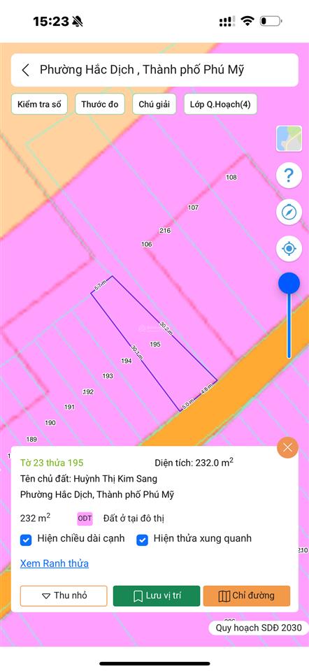 Cần bán gấp 1,2 ha đất, đã có 550 m2 thổ, phường hắc dịch, phú mỹ, brvt. giá 17,5 tỷ.  0936 116 ***