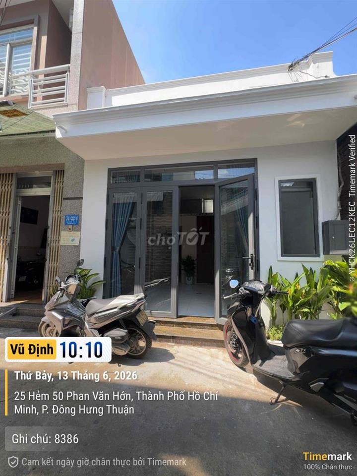 Nhà bán đường hẻm 74 phan văn hớn p tân thới nhất quận 12