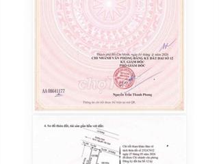 Bán đất đường nguỹen văn quá phường đông hưng thuận quận 12