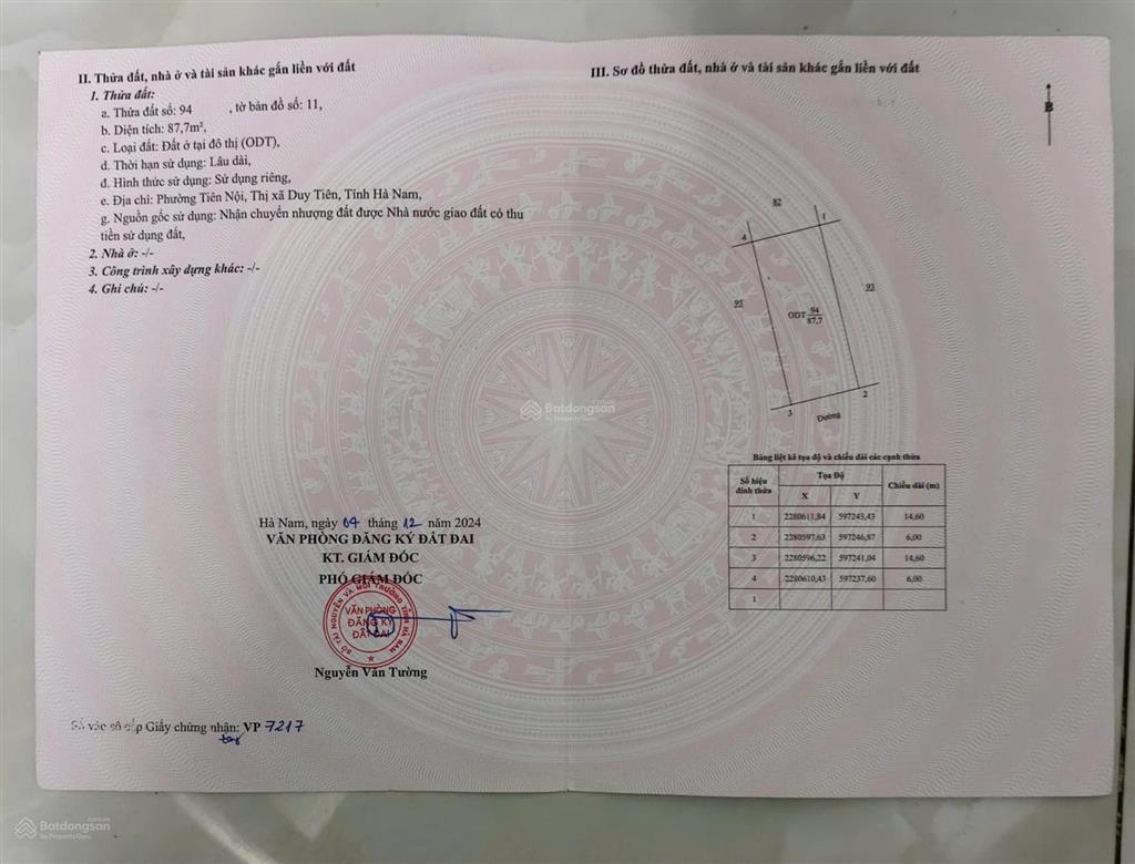 Bán nhanh lô đất nền (sổ đỏ), đối diện dự án là trường đại học kinh tế quốc dân, gần đường 68m