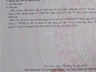 Chính chủ gửi bán đất 5 x 28m, mặt tiền đường trương thị như, gần ubx xuân thới sơn hóc môn