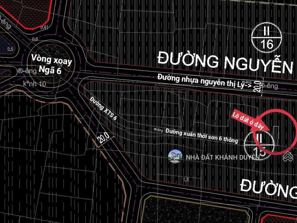 Đất 5,4 x 20m mặt tiền đường xuân thới sơn 6, xã xuân thới sơn gần ngã ba giồng