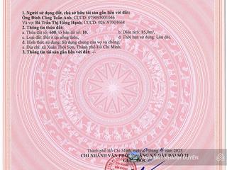 Hạ giá bán đất đường tân thới nhì 16, gần chợ tân thới nhì hóc môn .