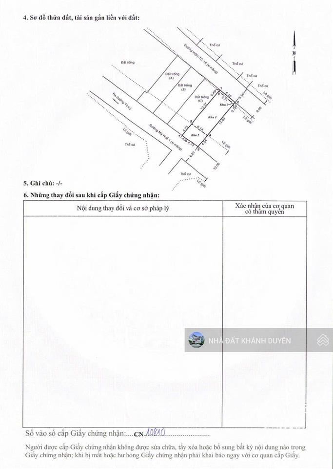 Đất 6,1 x 18m đường tô ký gần chợ ngã ba bầu và ngã tư tô ký nguyễn ảnh thủ