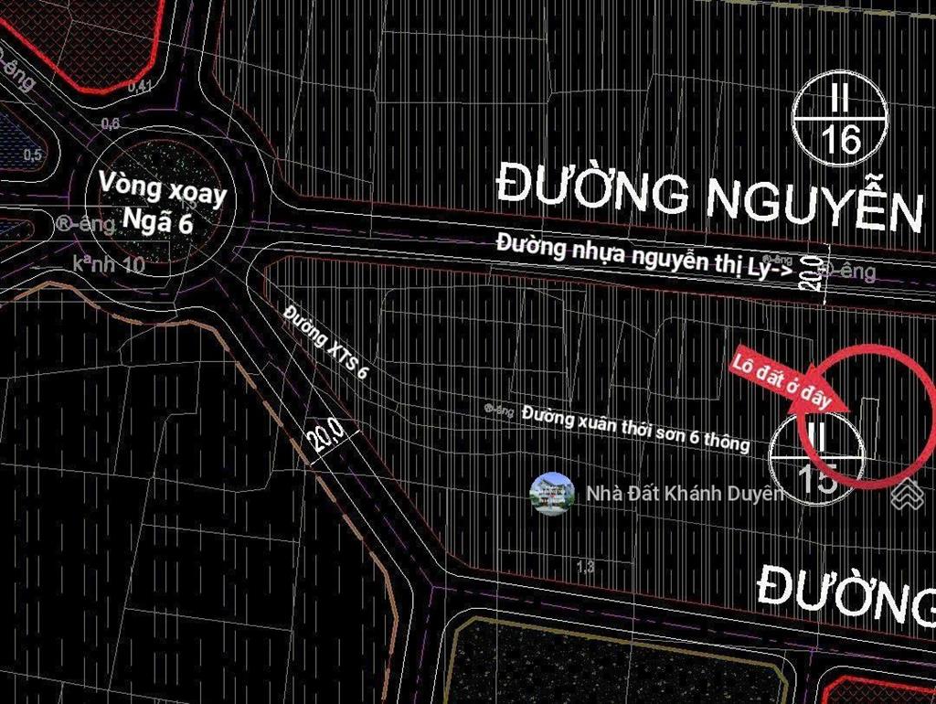 Đất 5,4 x 20m mặt tiền đường xuân thới sơn 6, xã xuân thới sơn, gần ngã ba giồng