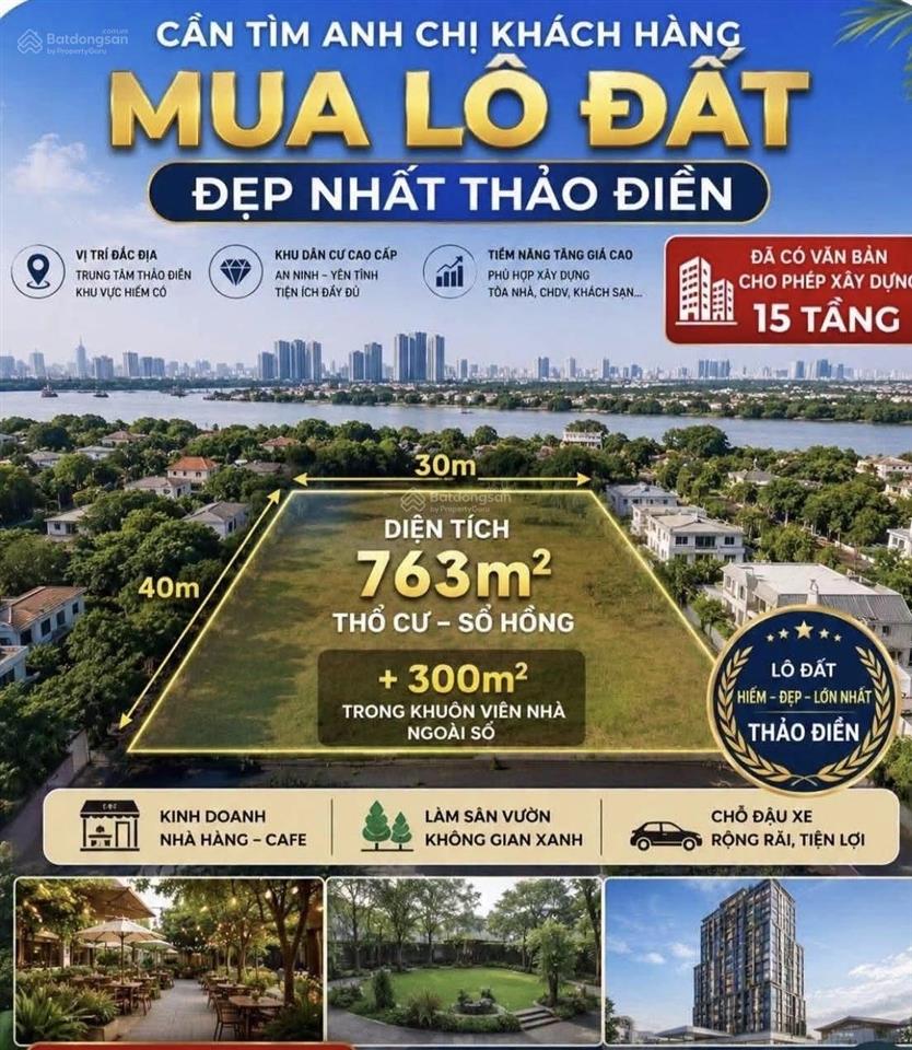 Nhà đất vị trí đẹp nhất thảo điền hcm cần bán