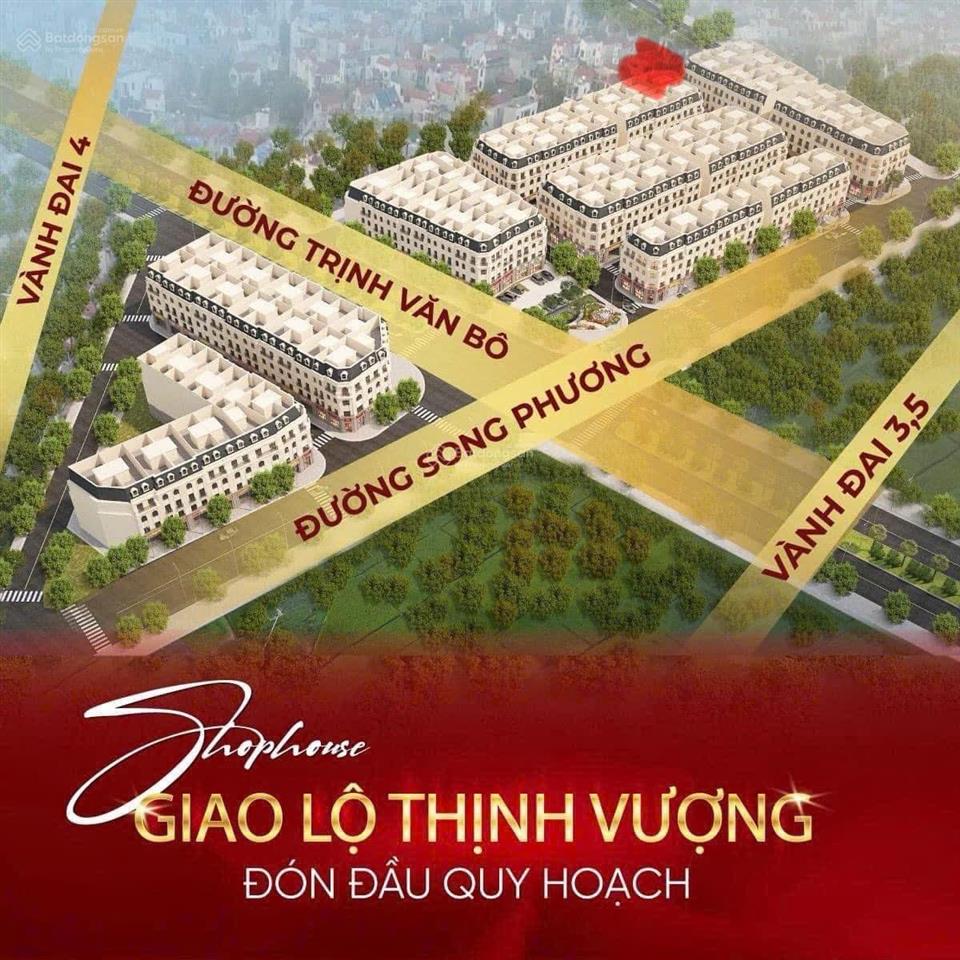 Cc bán shophouse đường nguyễn viết thứ sơn đồng ngã 3 trịnh văn bô kéo dài thông thẳng vành đai 4
