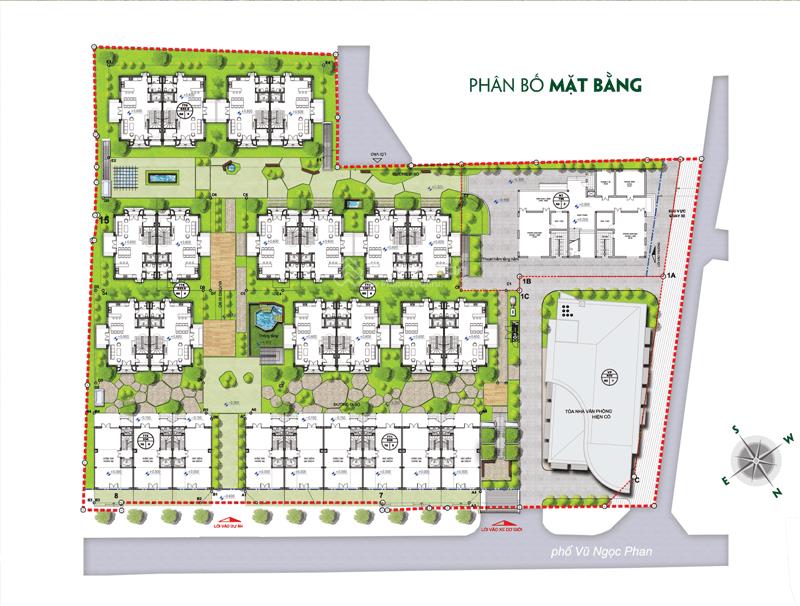 Bán căn liền kề dự án ca lasa villa 25 vũ ngọc phan dt 112m2 hướng đông nam.  0822 238 ***