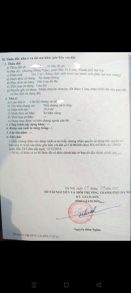 Bán căn hộ chung cư Nhật Tảo thông KDT Ciputra căn góc 39m 2pn 2vs sẵn sổ sang tên ngay