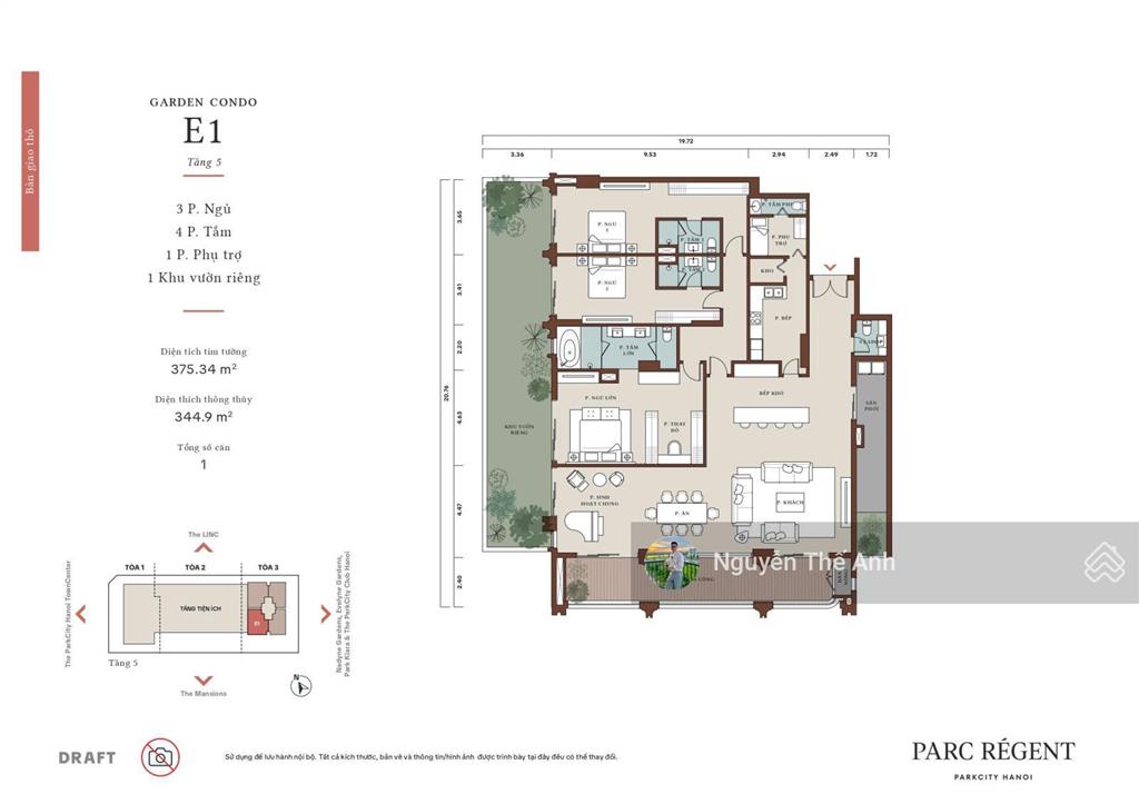 Hàng siêu hiếm căn president thang máy riêng, chỗ đỗ xe sở hữu riêng view công viên siêu thoáng