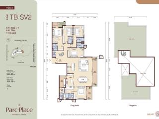 Skyvilla sân vườn 208m2, căn siêu hiếm tại le parc place