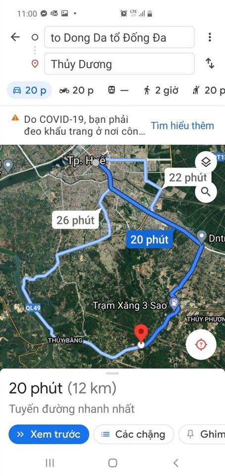 Bán đất rộng đẹp chill cạnh tp huế