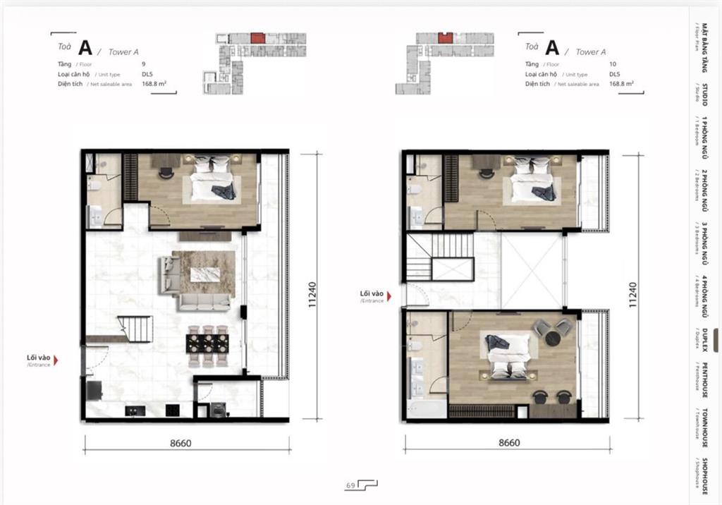 The ten  trực tiếp từ chủ đầu tư căn duplex cuối