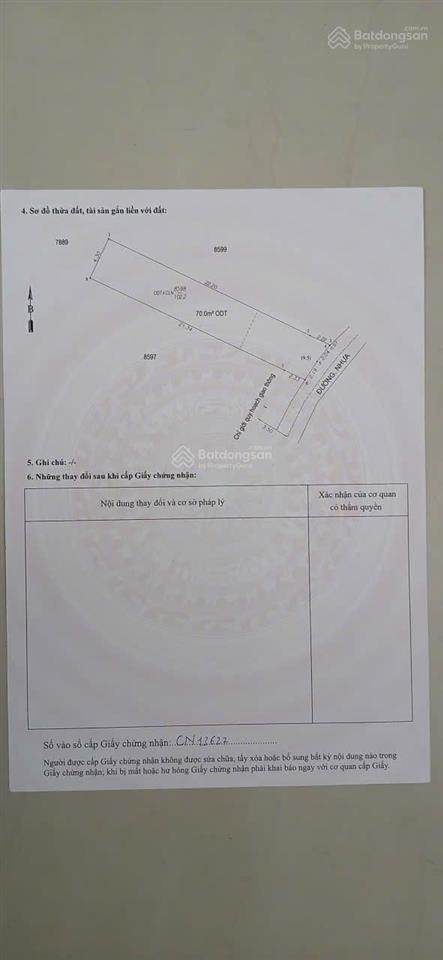 Chính chỉ bán lô đất 102m2 phường đông hoà gần bigc go hẻm nhựa xe hơi