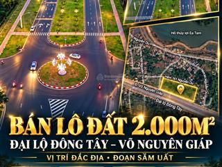 Bán lô đất 2000m2 đại lộ đông tây võ nguyên giáp