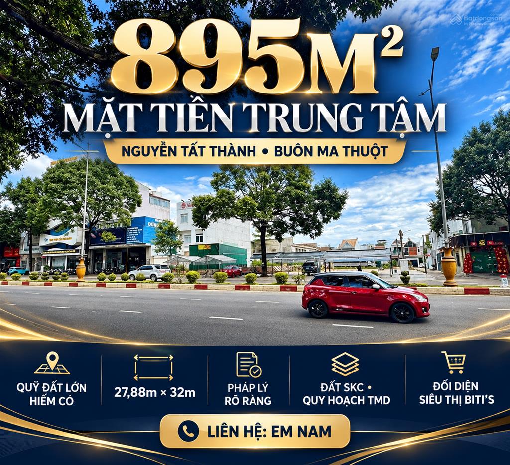 895m2 mặt tiền trục chính trung tâm nguyễn tất thành