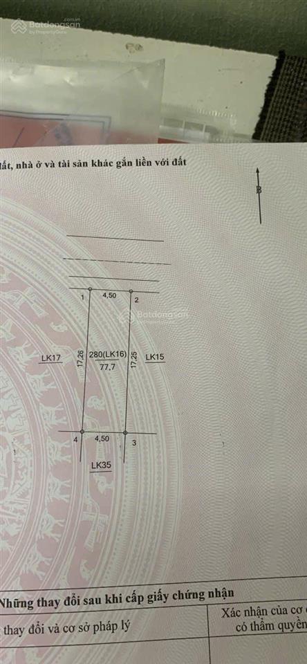 Chủ ngộp tài chính! lô đấu giá bình minh, thanh oai  78m2  gần cienco  mua ngay ăn chênh ngay