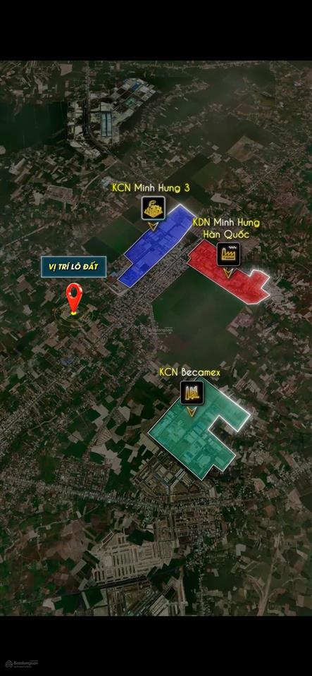 Lô đất ngay trung tâm chơn thành, mặt tiền cao bá quát vào 50m, 272m2 có 60m2 đất odt giá 660 triệu