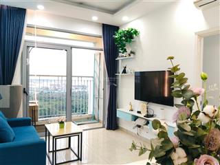 Căn góc 2pn 74m2, full nội thất, nhà mới đẹp, có sẵn, chung cư luxgarden q7