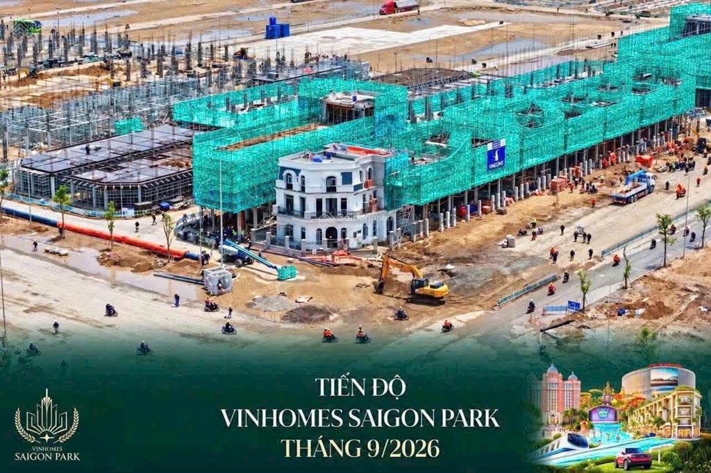 Hot chỉ hơn 1 tỷ vốn tự có  sở hữu ngay nhà phố liền kề vinhomes sài gòn park (phân khu ivy park)