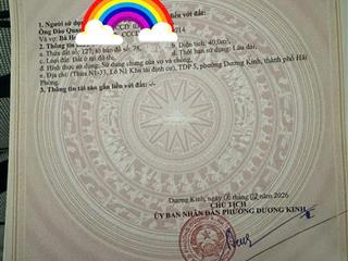 Chỉ 1 tỷ x  lô đất tđc hoà nghĩa đường 10m, kdc đông đúc, tiềm năng sinh lời