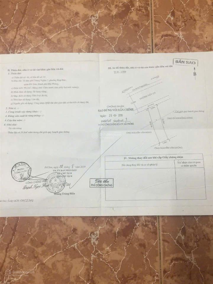 Cc bán 99,2m² mặt đường trung nghĩa, gần chợ, trường học, ubnd tiện ích đầy đủ