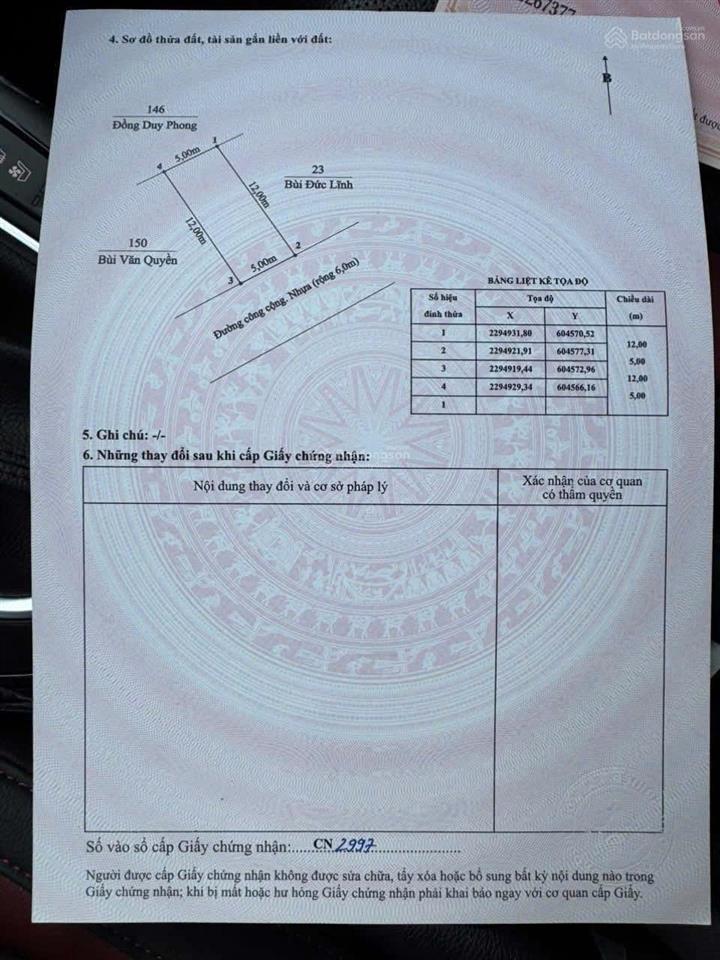 Cần bán lô đất cách nút giao 353  đường bộ ven biển cách chỉ 40 mét