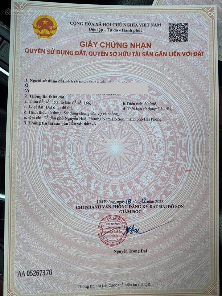 Cần bán lô đất cách nút giao 353  đường bộ ven biển cách chỉ 40 mét