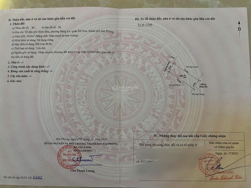 Lô đất đẹp và rẻ trung tâm bàng la  đồ sơn  giá chỉ 6xx triệu