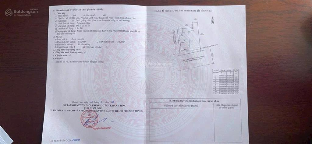 Bán nhanh 501m2 ngang 20m lô góc 2 mặt tiền đường bắc sơn, vĩnh hải, bắc nha trang  0964 326 ***
