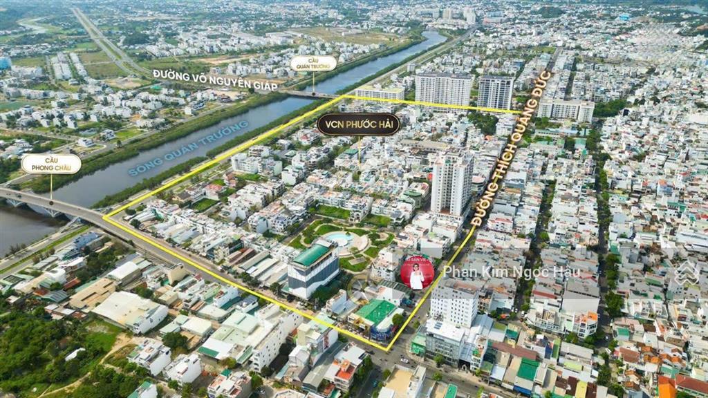 Cần bán lô đất mặt tiền đường thích quảng đức khu đô thị vcn phước hải nha trang giá 125 triệu/m2.