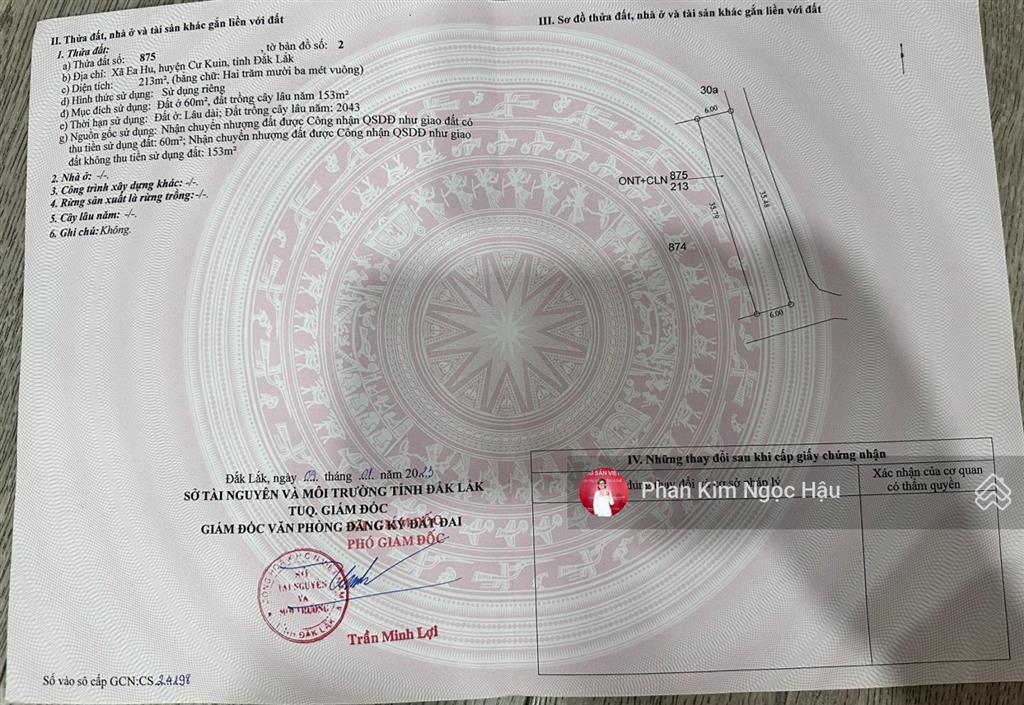 Bán đất ea hu cư kuin, đắk lắk | giá chỉ 380 triệu