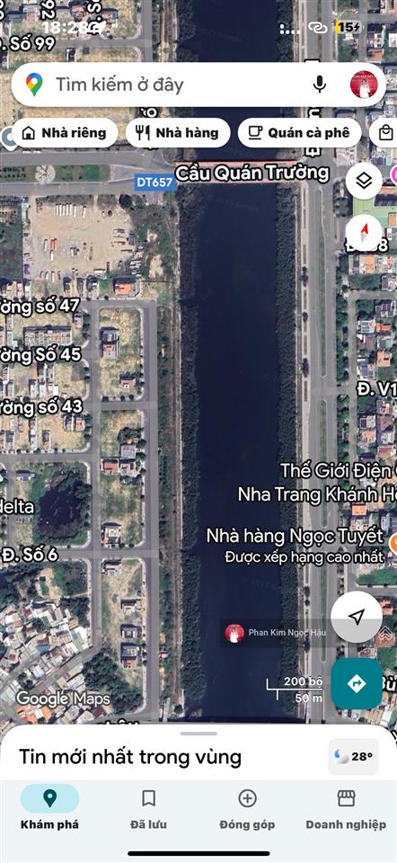 Đất nền biệt thự mỹ gia đối lưng sông quán trường giá 43 triệu/m2 bao ép cọc móng