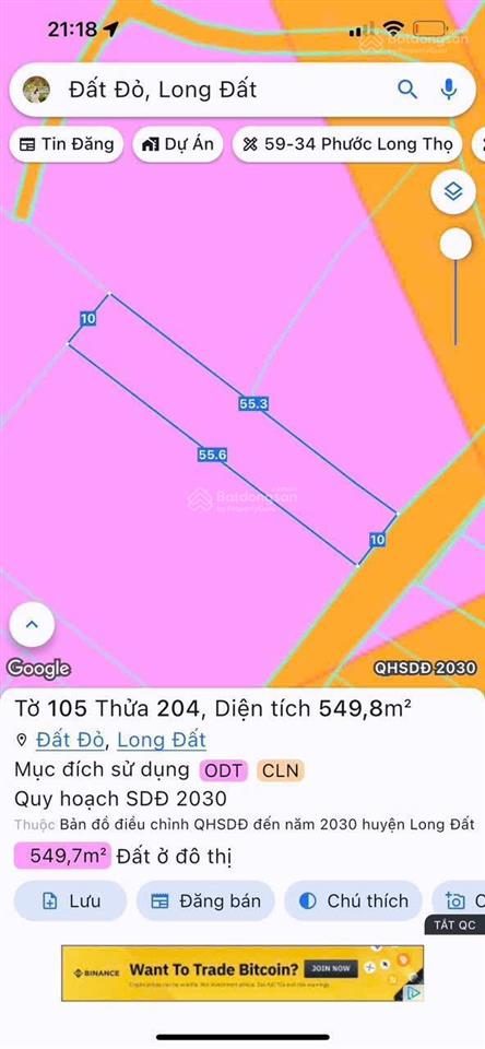 Mãnh vườn trái cây 550m2 ngay xã đất đỏ tp hcm mặt tiền nguyễn thị định giá tốt cho a/c về gần biể