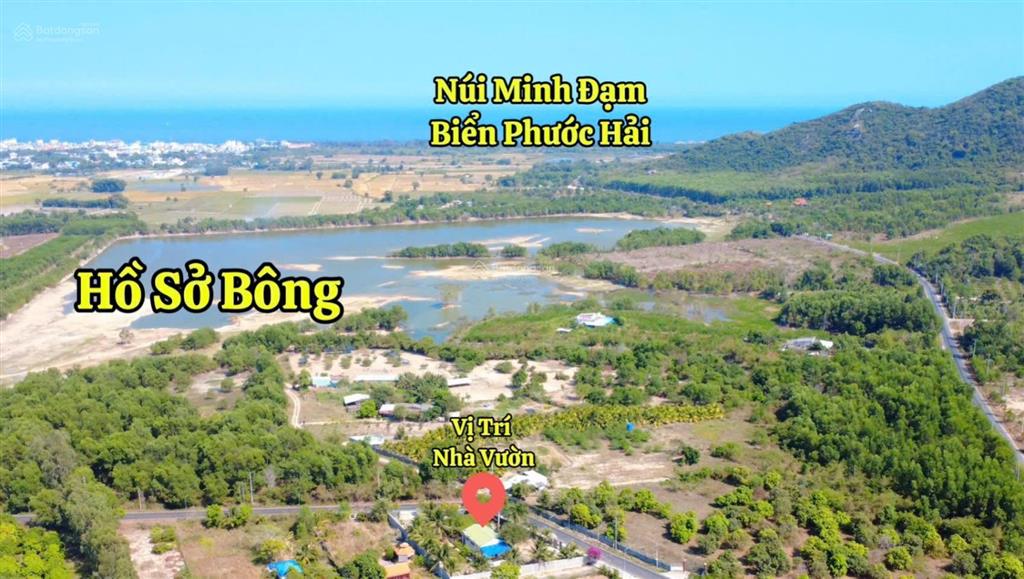 Siêu đẹp  bán mảnh nhà vườn 1.488m2 gần biển 3km  xã phước hải  tp hcm