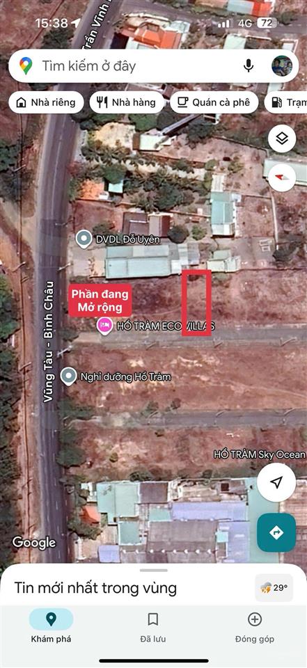 Cách biển phước hải chỉ 5 phút  ngay khu hồ tràm eco villas còn 1 lô chủ cần bán giá tốt