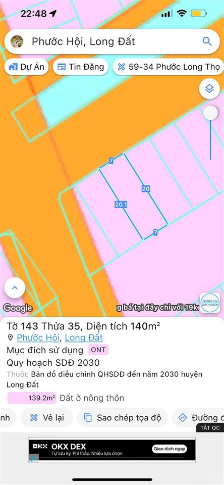 Đất biển lộc an  hồ tràm giá siêu tốt về đầu tư làm nhà vườn ạ