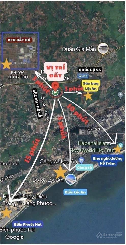 Chỉ với 799tr có ngay lô đất gần biển lộc an 5phút  xã phước hải  tp hcm