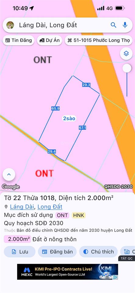 Bán 2000m2 đất vườn sẵn thổ cư  giá siêu rẻ chỉ 1.3tr/m2  nhanh tay khách ơi
