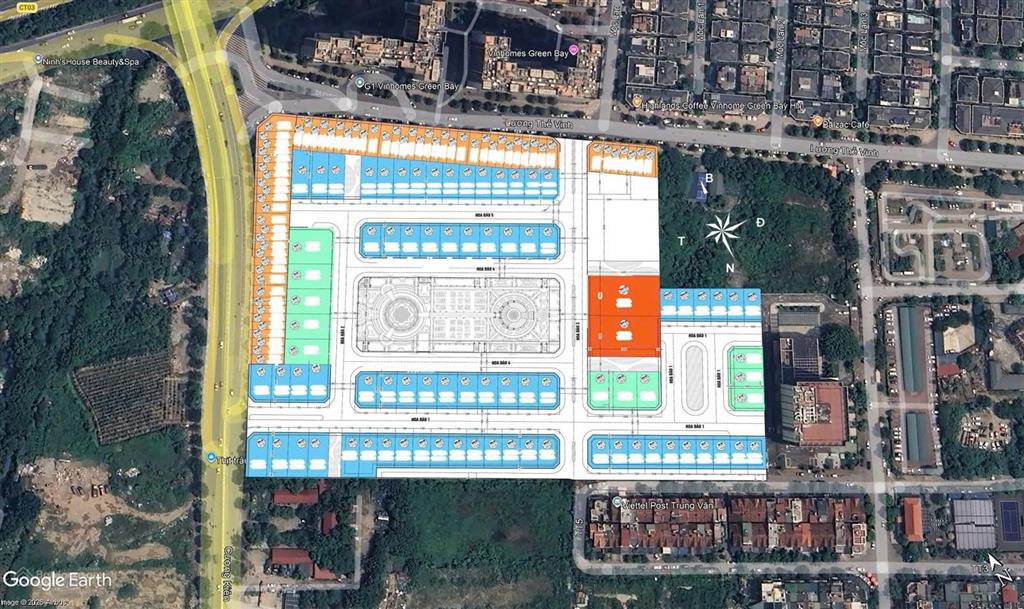 Bán bt tại the president park, 44 tỷ vnd, 108m2, 5 tầng, mặt tiền 5m