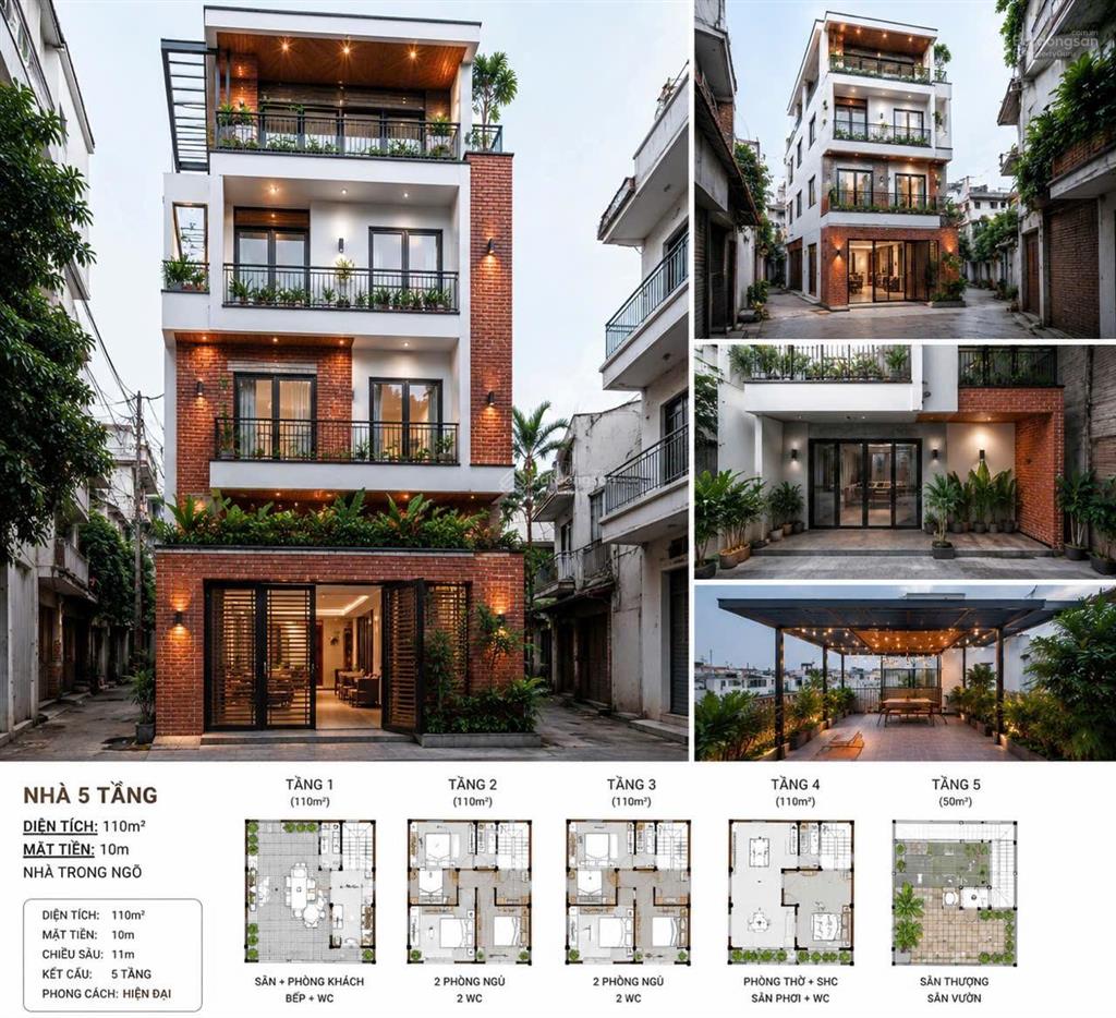Cho thuê nhà 4,5 tầng khu phố tô ngọc vân  đặng thái mai  tây hồ  hà nội diện tích 110m²