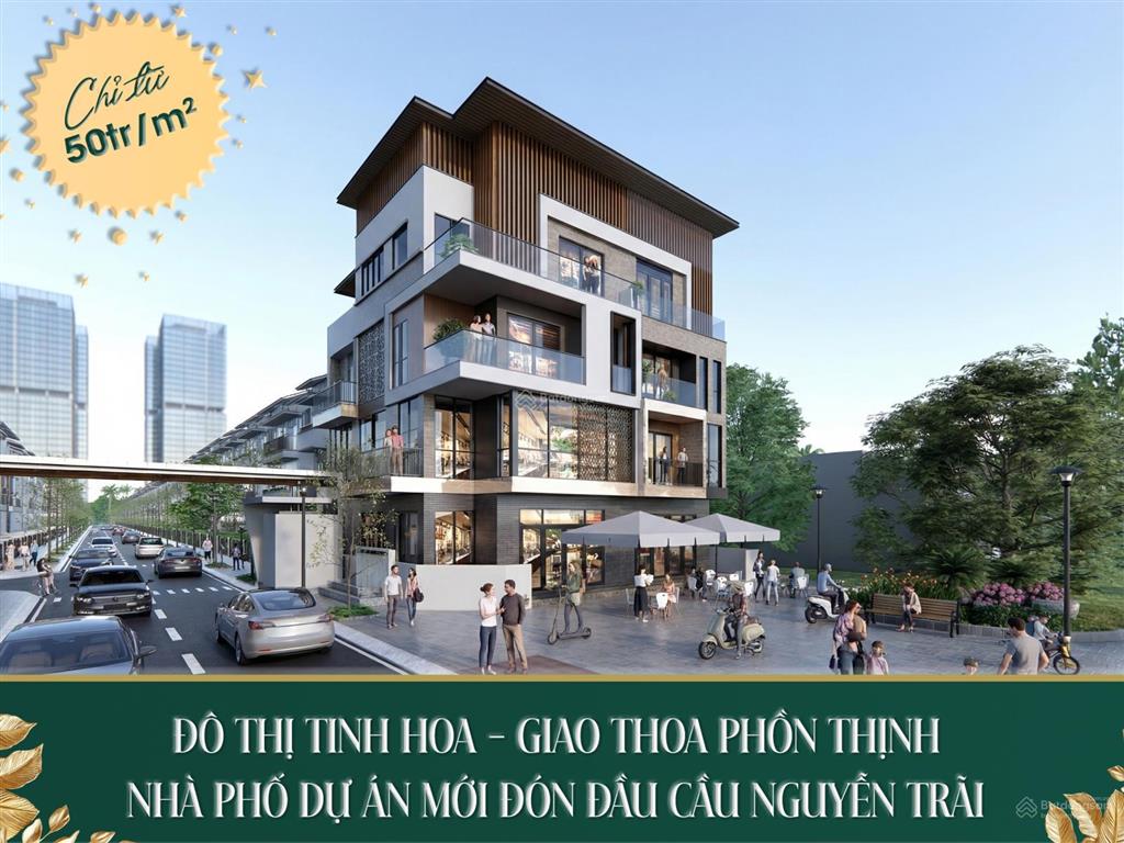 Bán shophouse 120m2, giá 11.7 tỷ đại lộ danh vọng nguyễn trãi vsip  wall street của hải phòng